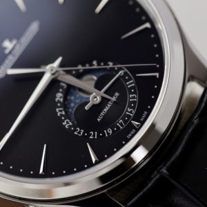 Đồng Hồ Jaeger LeCoultre Replica Cao Cấp Mặt Đen Master Ultra Thin Moon Nhà Máy APS 39mm (7)