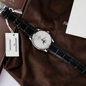 Đồng Hồ Jaeger LeCoultre Replica Cao Cấp Mặt Trắng Master Ultra Thin Moon Nhà Máy APS 39mm (5)