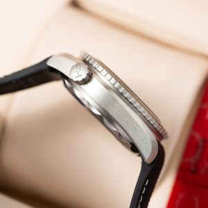 Omega Chế Tác Seamaster Planet Ocean Mặt Đen Dây Cao Su Nhà Máy VS 43