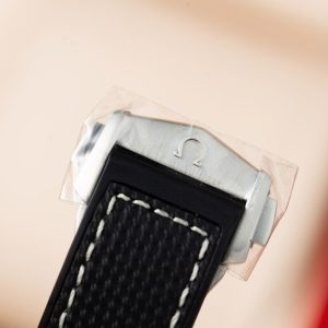 Omega Chế Tác Seamaster Planet Ocean Mặt Đen Dây Cao Su Nhà Máy VS 43