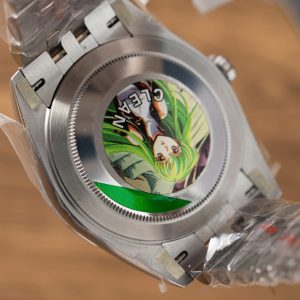 Rolex DateJust Chế Tác Mặt Xanh Blue Niềng Độ Kim Cương Moissanite Nhà Máy Clean 41mm (2)