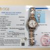 Rolex DateJust Replica 11 Cao Cấp Nữ Mặt Khảm Xà Cừ Bọc Vàng Thật 31mm (2)