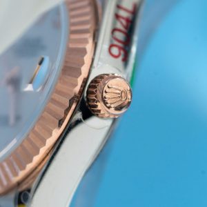 Rolex DateJust Replica 11 Cao Cấp Nữ Mặt Khảm Xà Cừ Bọc Vàng Thật 31mm (2)