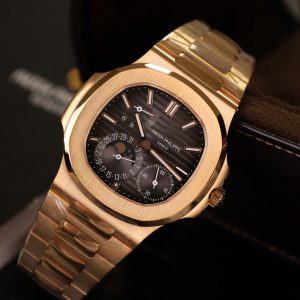 Đồng Hồ Patek Philippe Nautilus 5712 Bọc Vàng Mặt Xám Nhà Máy PPF 40mm (10)