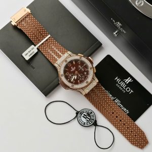 Hublot Big Bang King Gold Đính Full Kim Cương Moissanite Hong Kong 42mm (2)