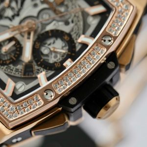 Hublot Spirit Of Big Bang King Gold Chế Tác Kim Cương Moissanite Hong Kong 42mm (2)