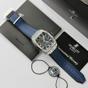 Hublot Spirit Of Big Bang Titanium Màu Xanh Blue Chế Tác Kim Cương Moissanite Hong Kong 42mm (2)