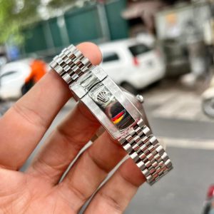 Rolex DateJust Mặt Số Thiên Thạch Cọc Số Độ Kim Cương Moissanite Nhà Máy Clean 41mm (2)