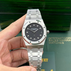 Audemars Piguet Royal Oak Jumbo Extra-Thin 15206PT Replica 11 Mặt Đen Nhà Máy IP 39mm (2)