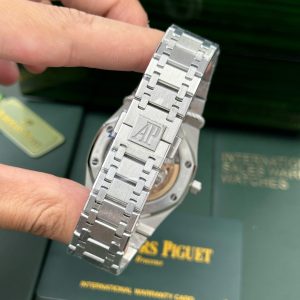 Audemars Piguet Royal Oak Jumbo Extra-Thin 15206PT Replica 11 Mặt Đen Nhà Máy IP 39mm (2)