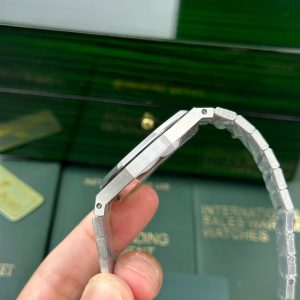 Audemars Piguet Royal Oak Jumbo Extra-Thin 15206PT Replica 11 Mặt Đen Nhà Máy IP 39mm (2)