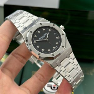 Audemars Piguet Royal Oak Jumbo Extra-Thin 15206PT Replica 11 Mặt Đen Nhà Máy IP 39mm (2)