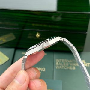 Audemars Piguet Royal Oak Jumbo Extra-Thin 15206PT Replica 11 Mặt Đen Nhà Máy IP 39mm (2)