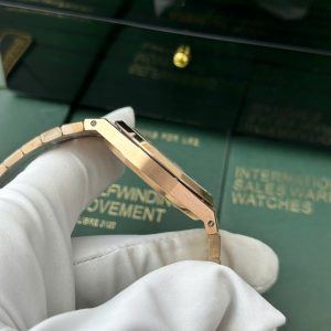 Audemars Piguet Royal Oak Jumbo Extra-Thin 15207OR Mạ Vàng Hồng Rep 11 Mặt Đen Nhà Máy IP 39mm (1)