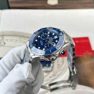 Omega Seamaster Diver 300M Chronograph Rep 11 Cao Cấp Mặt Xanh Blue Nhà Máy N1 44mm (2)