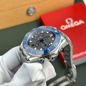 Omega Seamaster Diver 300M Chronograph Replica 1 1 Cao Cấp Mặt Xám Nhà Máy N1 44mm (2)