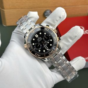 Omega Seamaster Diver 300M Chronograph Replica 11 Mặt Đen Nhà Máy N1 44mm (2)