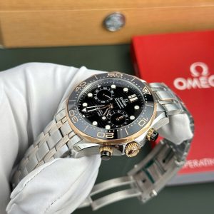 Omega Seamaster Diver 300M Chronograph Replica 11 Mặt Đen Nhà Máy N1 44mm (2)