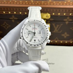 Omega Speedmaster White Side of The Moon Vỏ Gốm Trắng Replica Nhà Máy N1 (7)