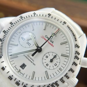 Omega Speedmaster White Side of The Moon Vỏ Gốm Trắng Replica Nhà Máy N1 (7)