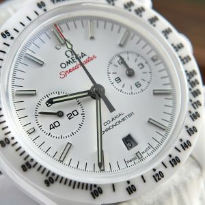 Omega Speedmaster White Side of The Moon Vỏ Gốm Trắng Replica Nhà Máy N1 (7)