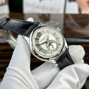 Patek Philippe Complications 5205 Replica Cao Cấp Mặt Xám Nhà Máy KM 40mm (2)
