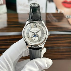 Patek Philippe Complications 5205 Replica Cao Cấp Mặt Xám Nhà Máy KM 40mm (2)