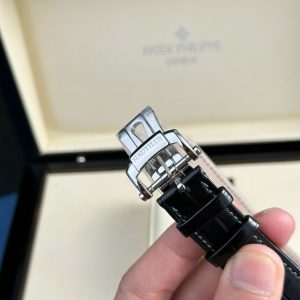 Patek Philippe Nautilus 5712 Rep 11 Cao Cấp Mặt Xám Dây Da Nhà Máy PPF 40mm (2)