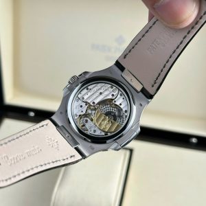 Patek Philippe Nautilus 5712 Rep 11 Cao Cấp Mặt Xám Dây Da Nhà Máy PPF 40mm (2)