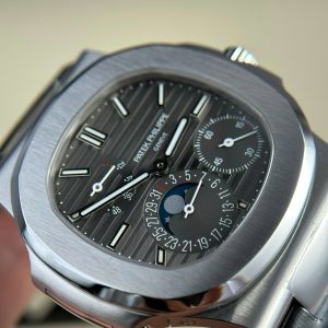 Patek Philippe Nautilus 5712 Rep 11 Cao Cấp Mặt Xám Dây Da Nhà Máy PPF 40mm (2)