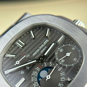 Patek Philippe Nautilus 5712 Rep 11 Cao Cấp Mặt Xám Dây Da Nhà Máy PPF 40mm (2)