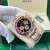 Rolex Cosmograph Daytona 116595 Rainbow Nam Đính Đá Dây Thép Xưởng BT 40mm (13)