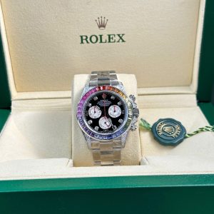 Rolex Daytona 116599 Rainbow Replica 11 Đính Đá Nhà Máy BT 40mm (6)