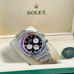 Rolex Daytona 116599 Rainbow Replica 11 Đính Đá Nhà Máy BT 40mm (6)