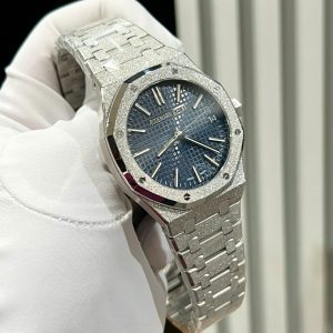 Audemars Piguet Replica 11 Royal Oak 15500ST Frosted Gold Mặt Xanh Blue APS 41mm (2)