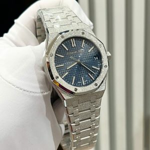 Audemars Piguet Replica 11 Royal Oak 15500ST Frosted Gold Mặt Xanh Blue APS 41mm (2)