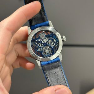 Audemars Piguet Tourbillon Openworked 26600 Rep 1 1 Máy Lộ Cơ Màu Xanh Blue 41mm (2)
