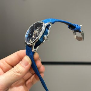 Audemars Piguet Tourbillon Openworked 26600 Rep 1 1 Máy Lộ Cơ Màu Xanh Blue 41mm (2)
