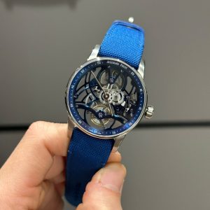 Audemars Piguet Tourbillon Openworked 26600 Rep 1 1 Máy Lộ Cơ Màu Xanh Blue 41mm (2)
