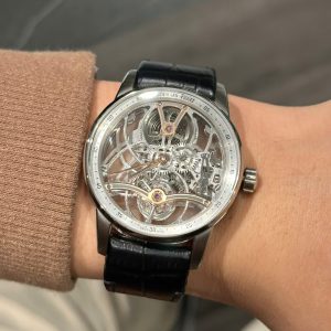 Audemars Piguet Tourbillon Openworked 26600 Rep 11 Cao Cấp Mặt Trắng Máy Lộ Cơ 41mm (2)