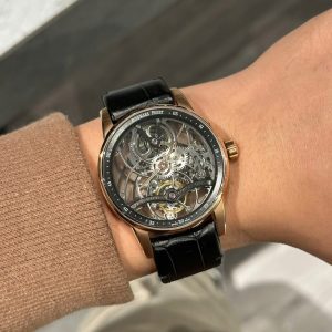 Audemars Piguet Tourbillon Openworked 26600 Replica 11 Máy Lộ Cơ Dây Da 41mm (2)