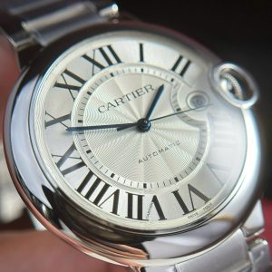 Cartier Ballon Bleu Replica 11 Nam Mặt Trắng Dây Kim Loại AF 42mm (2)