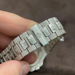 Đồng Hồ Patek Philippe Nautilus 5719 Chế Tác Vàng Trắng 18K Kim Cương 40mm (2)