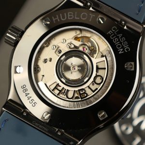 Hublot Classic Fusion Rep 11 Cao Cấp Vỏ Gốm Đen Máy SW300 Màu Xanh Blue 42mm (2)