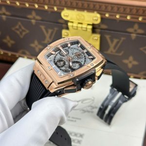 Hublot Spirit Of Big Bang King Gold Replica 11 Mặt Xám Nhà Máy BBF 42mm (2)