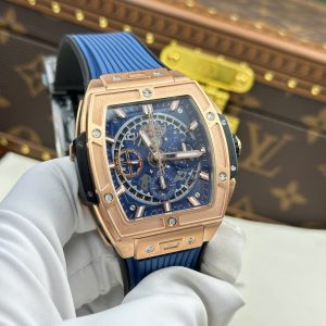 Hublot Spirit Of Big Bang King Gold Replica 11 Mặt Xanh Blue Nhà Máy BBF 42mm (2)
