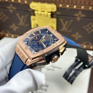 Hublot Spirit Of Big Bang King Gold Replica 11 Mặt Xanh Blue Nhà Máy BBF 42mm (2)