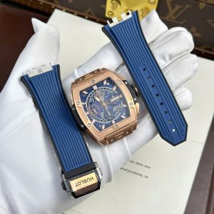 Hublot Spirit Of Big Bang King Gold Replica 11 Mặt Xanh Blue Nhà Máy BBF 42mm (2)