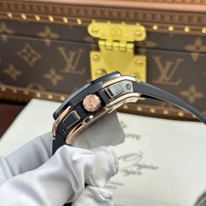 Hublot Spirit Of Big Bang King Gold Replica Cao Cấp Viền Gốm Đen Nhà Máy BBF 42mm (2)