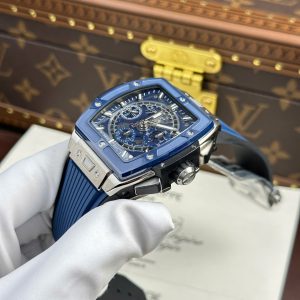 Hublot Spirit Of Big Bang Titanium Replica 1 1 Viền Gốm Xanh Nhà Máy BBF 42mm (2)
